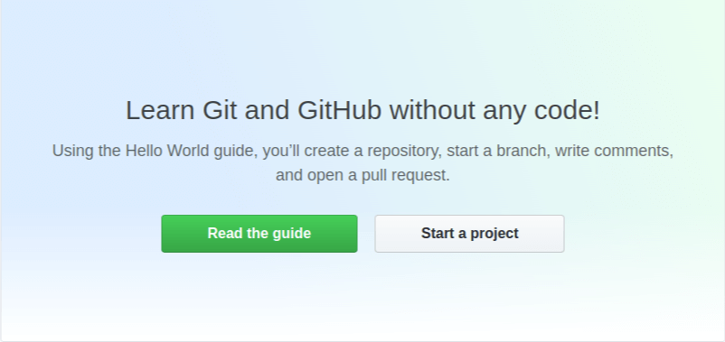 GitHub Welcome Page